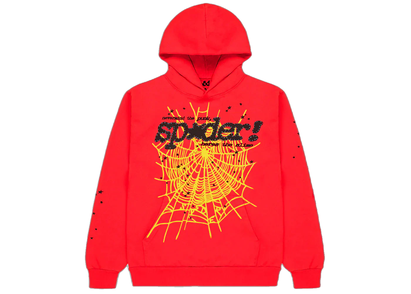Sp5der P*NK V2 Hoodie Red, Red (sp5der-pnk-v2-hoodie-red)
