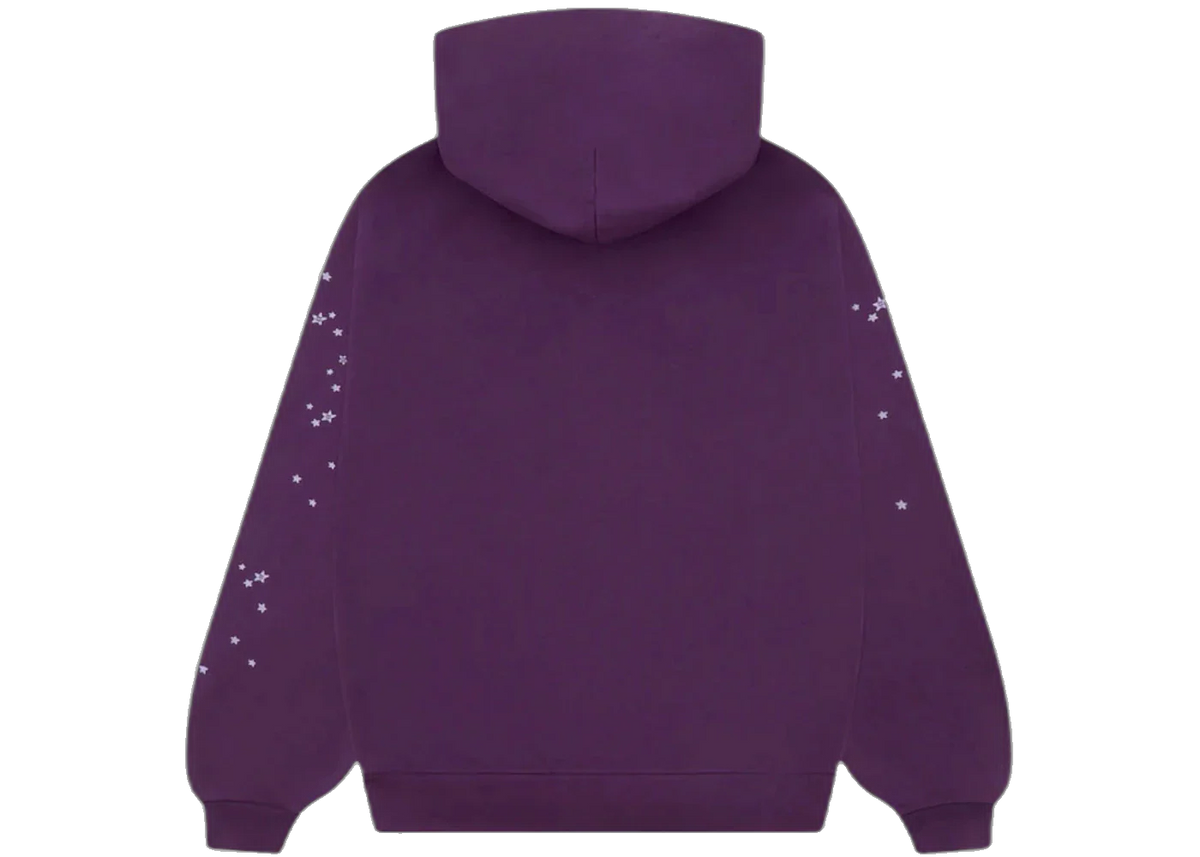 Sp5der Star OG Web V2 Hoodie Purple