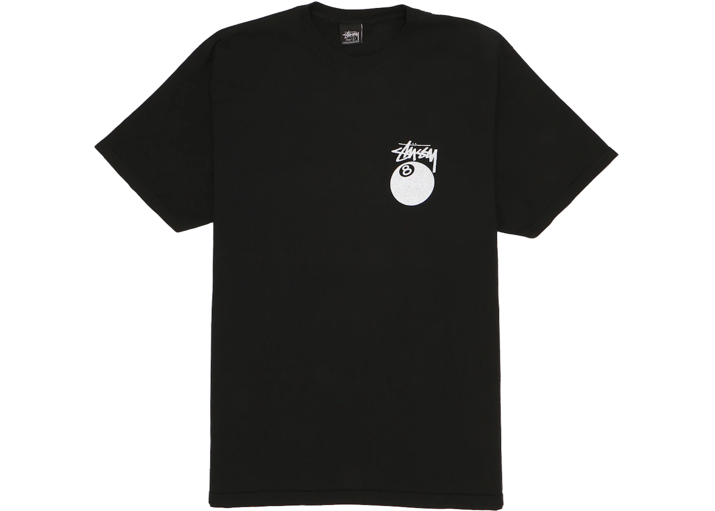 Stussy 8 Ball Pigment Dyed Tee Black, Black (stussy-8-ball-pigment-dyed-tee-black)
