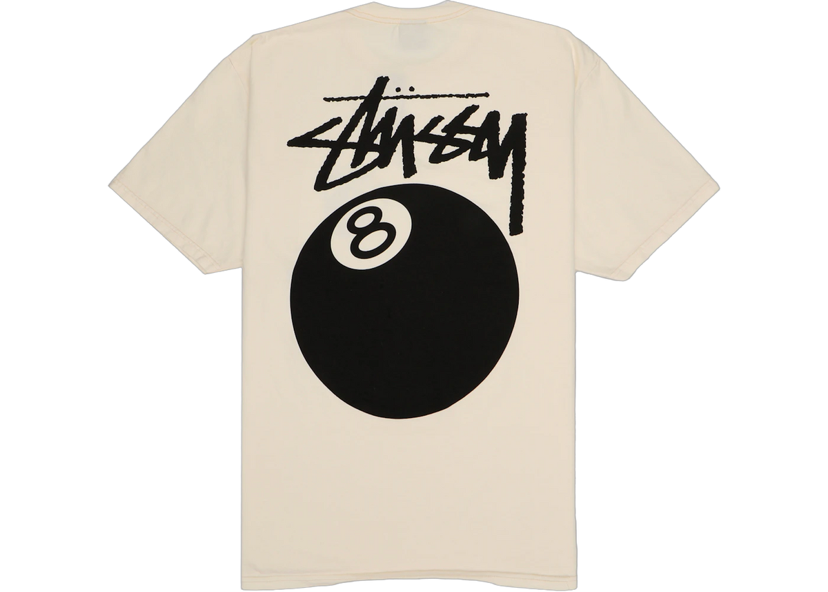 Stussy 8 Ball Pigment Dyed Tee Natural