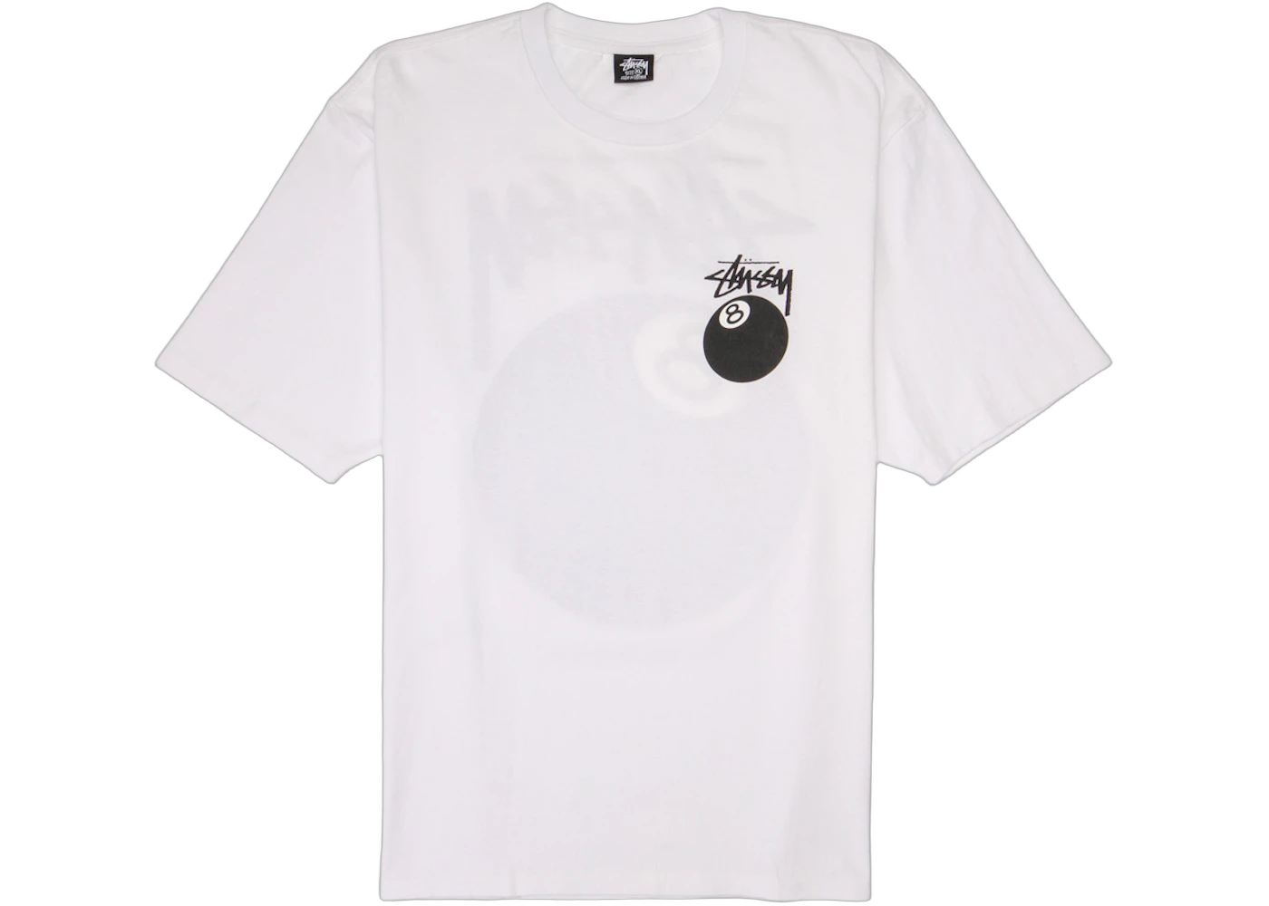 Stussy 8 Ball Tee White, White (1904760-WHT/1905103-WHT)