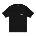 Stussy Basic Pigment Dyed Logo Tee Black
