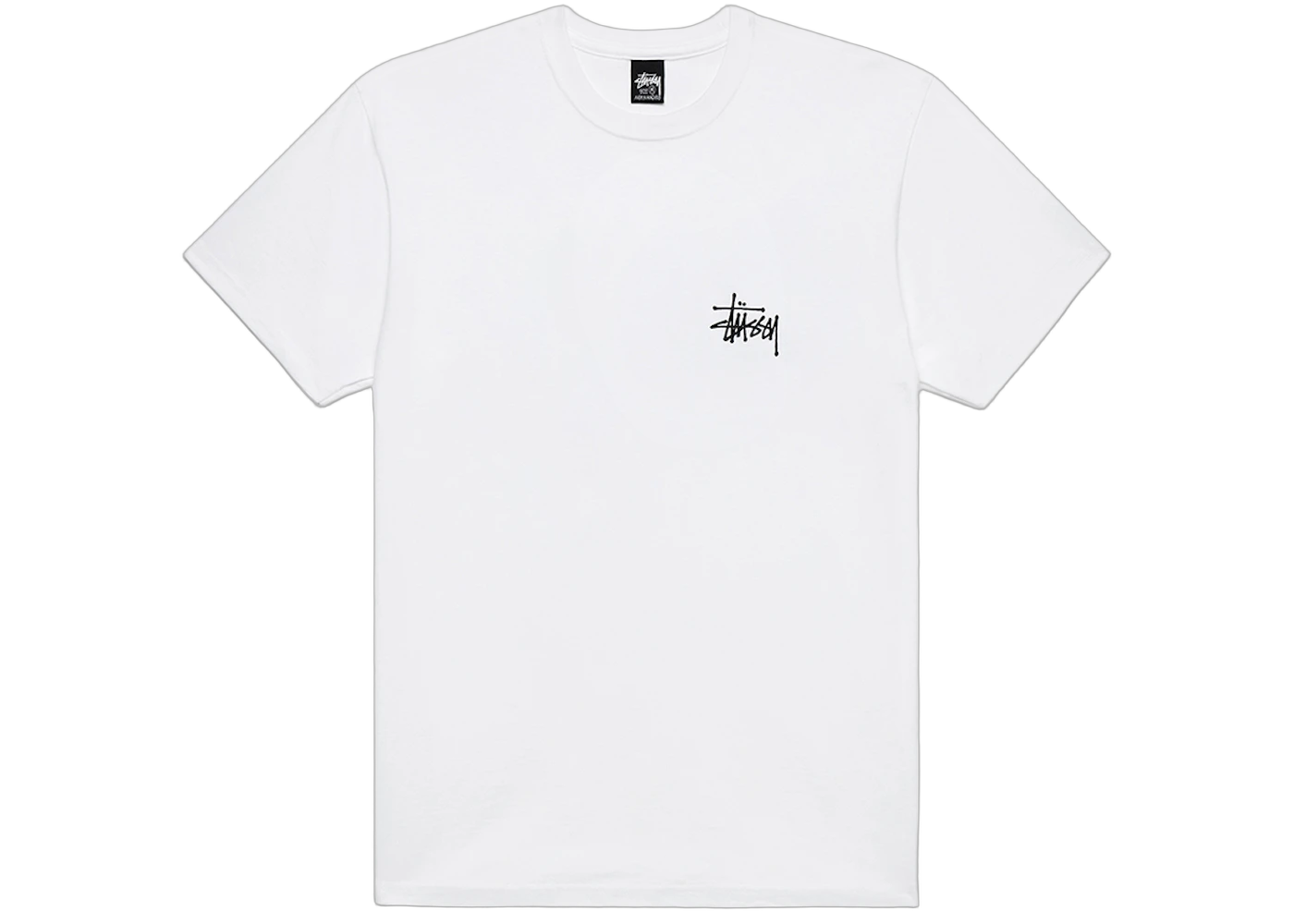 Stussy Basic T-shirt White, White (stussy-basic-t-shirt-white)