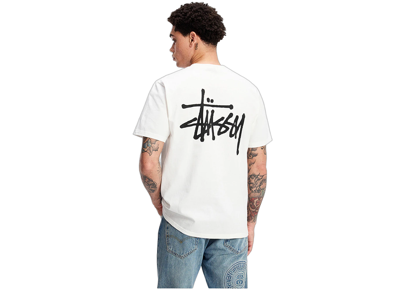 Stussy Basic T-shirt White, White (stussy-basic-t-shirt-white)