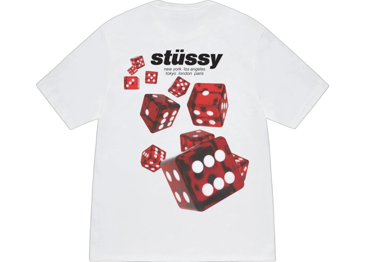 Stussy Rollers Tee White, White (stussy-rollers-tee-white)