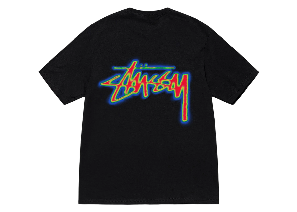 Stussy Thermal Stock T-Shirt Black