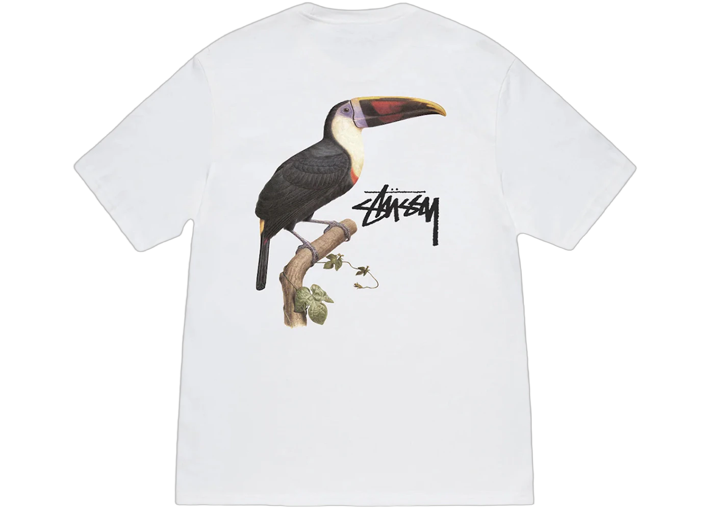 Stussy Toucan Tee White, White (stussy-toucan-tee-white)