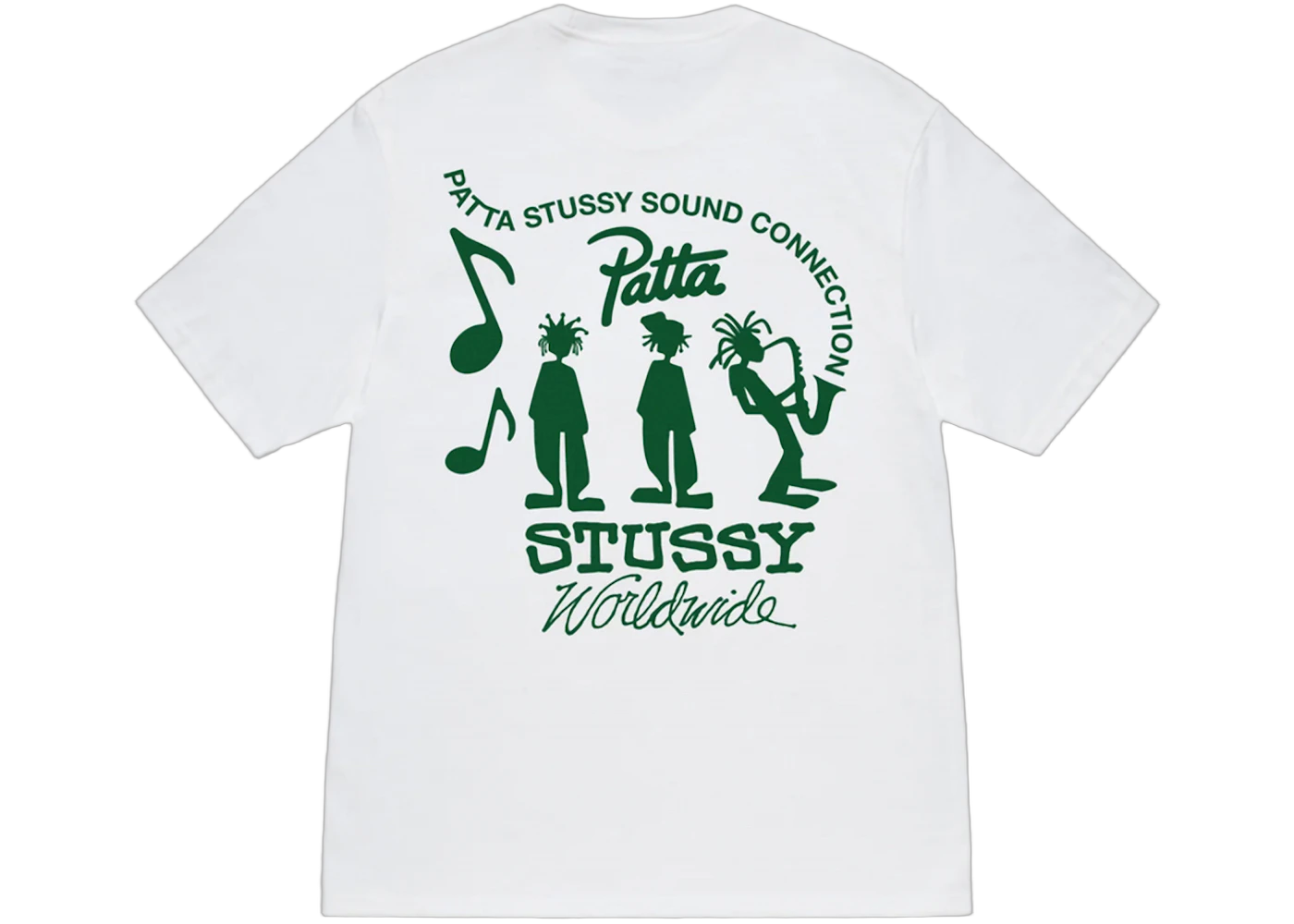 Stussy x Patta Sound Connection Tee White, White (stussy-x-patta-sound-connection-tee-white)