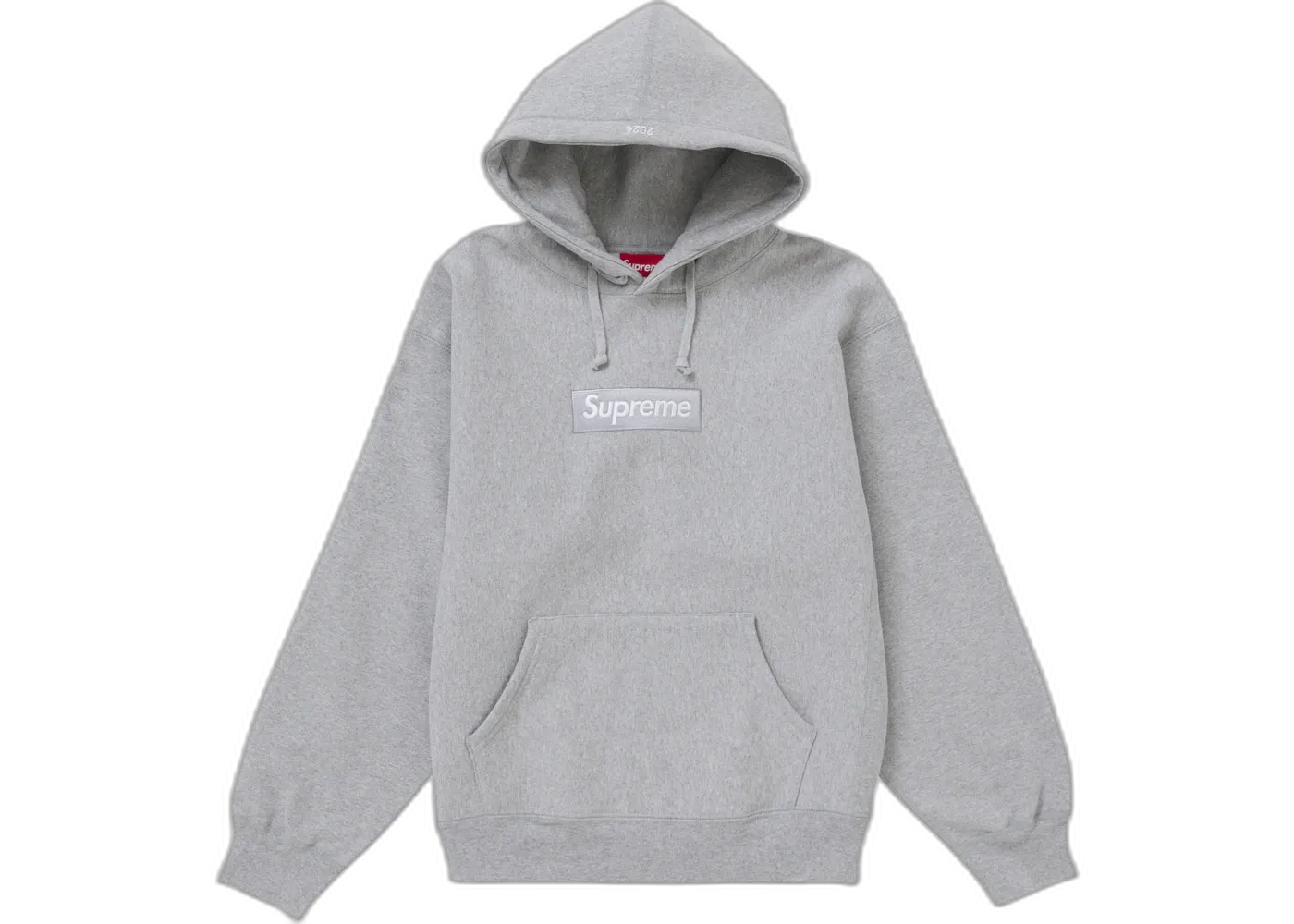 Supreme Box Logo Hooded Sweatshirt (FW24) Heather Grey, Heather Grey (supreme-box-logo-hooded-sweatshirt-fw24-ash-grey)