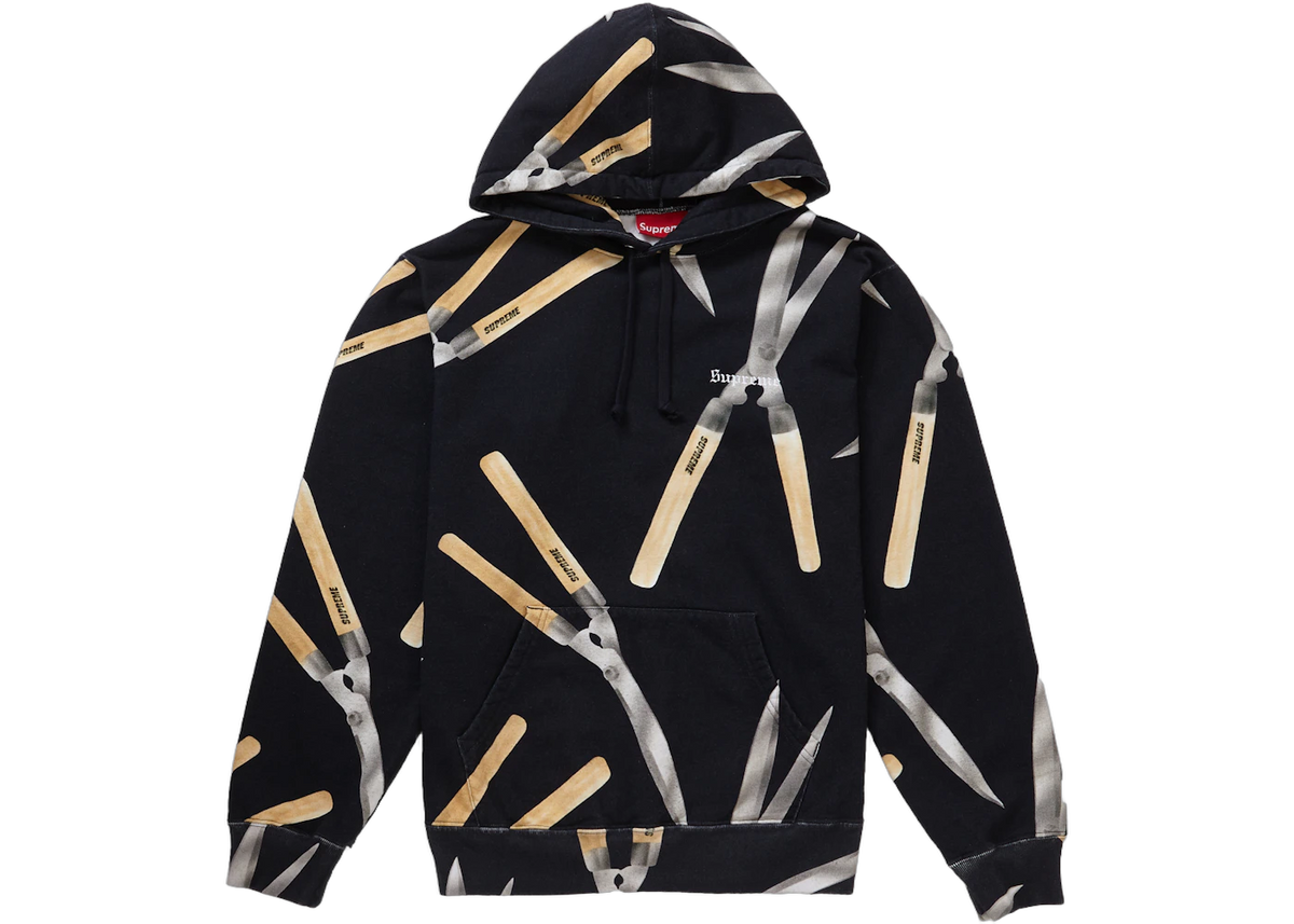 Supreme Shears Hooded Sweatshirt Black