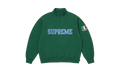 Supreme Shop Flag Half Zip Pullover Dark Green Milan