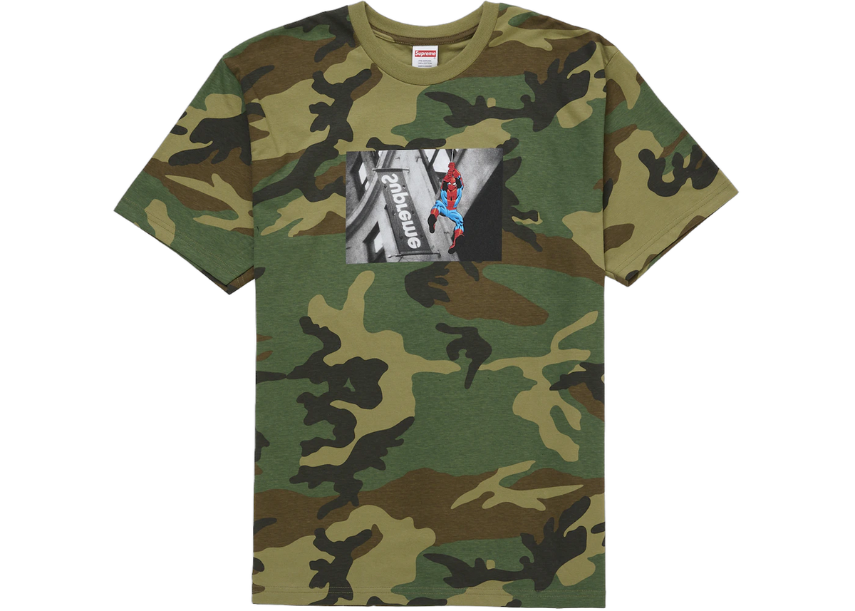 Supreme Spider-Man T-Shirt Woodland Camo
