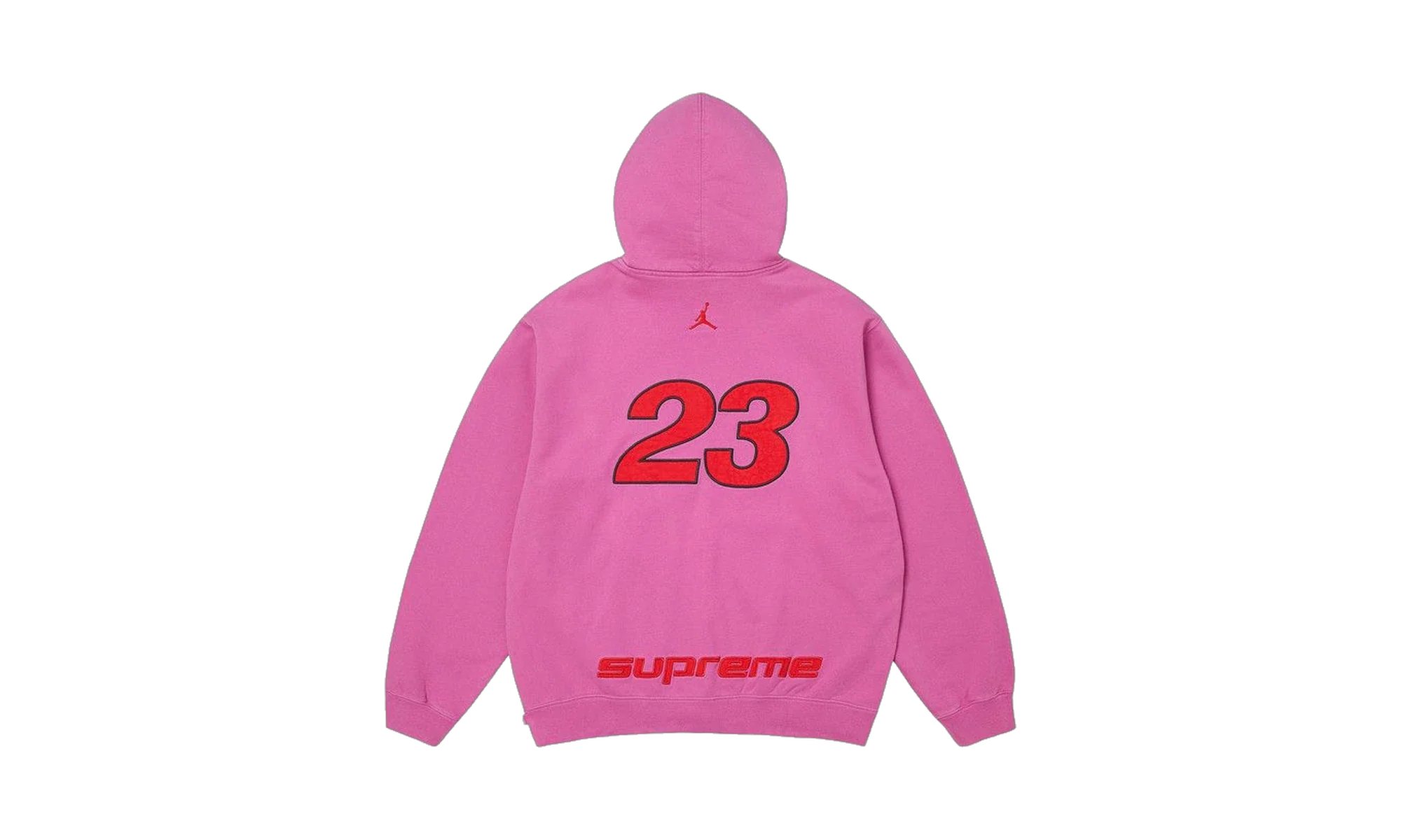 Supreme x Air Jordan Zip Up Hooded Sweatshirt Pink