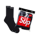 Supreme x Hanes Crew Socks (4 Pack) Black