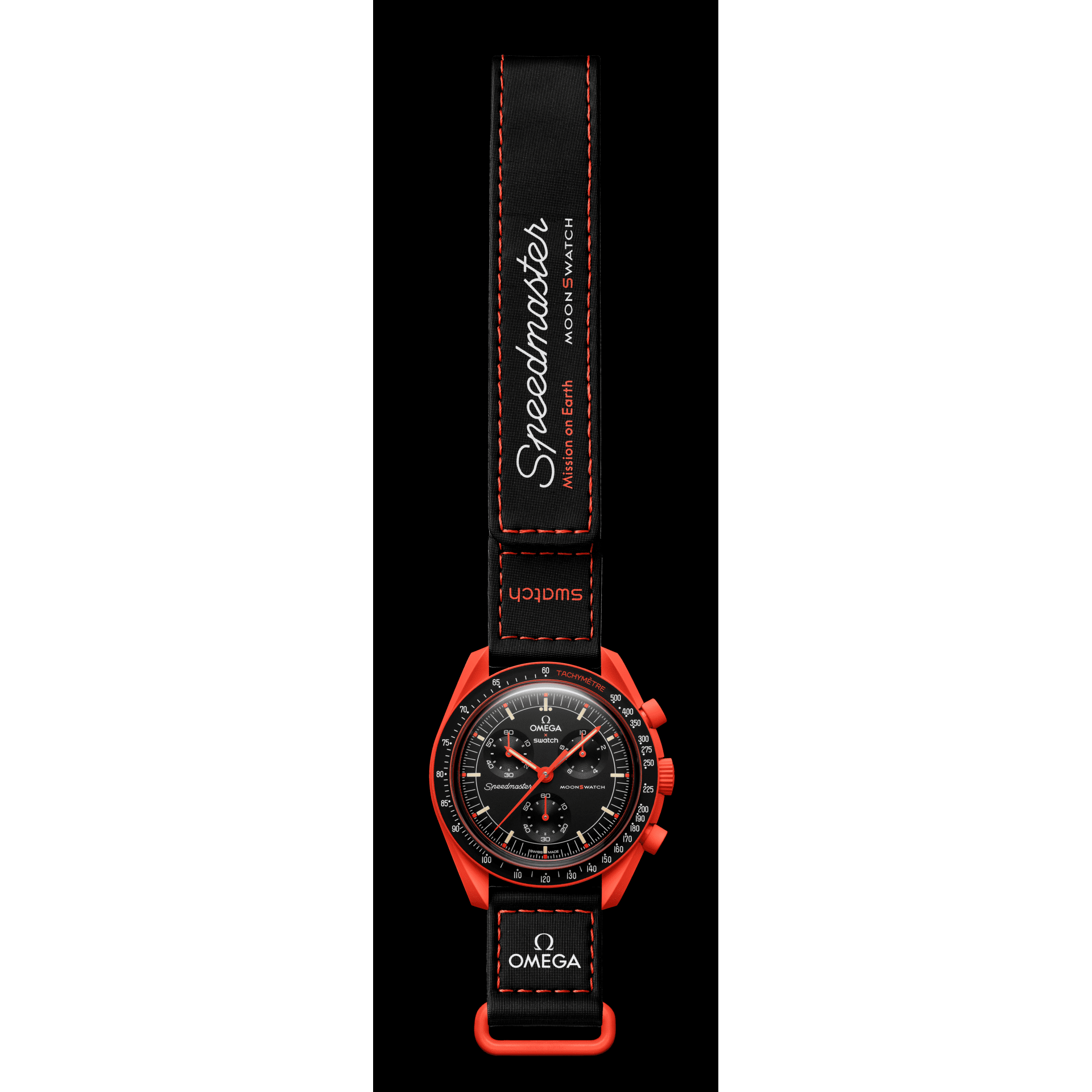 Swatch x Omega Bioceramic Moonswatch Mission On Earth Lava SO33O100