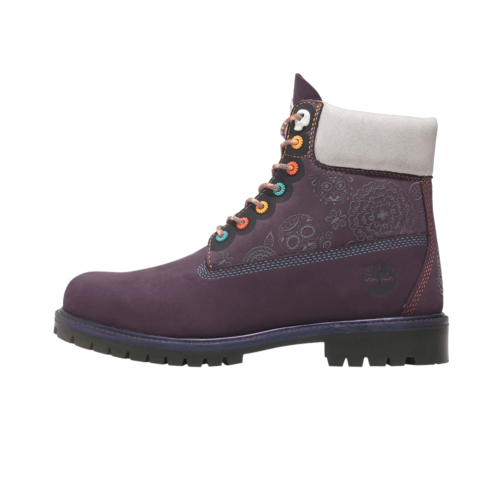 Timberland 6" Premium Waterproof Boot Día De Muertos, Dark Purple (TB0A41MW-EJJ)