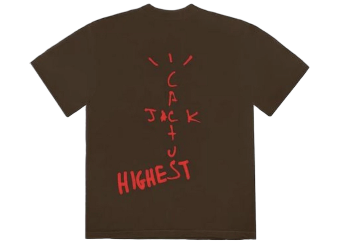Travis Scott Air Jordan Cactus Jack Highest T Shirt Brown