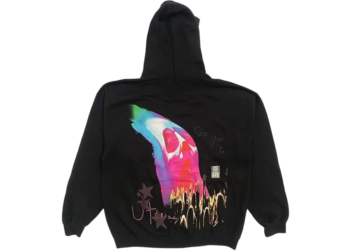 Travis Scott Face Melt Hoodie Black