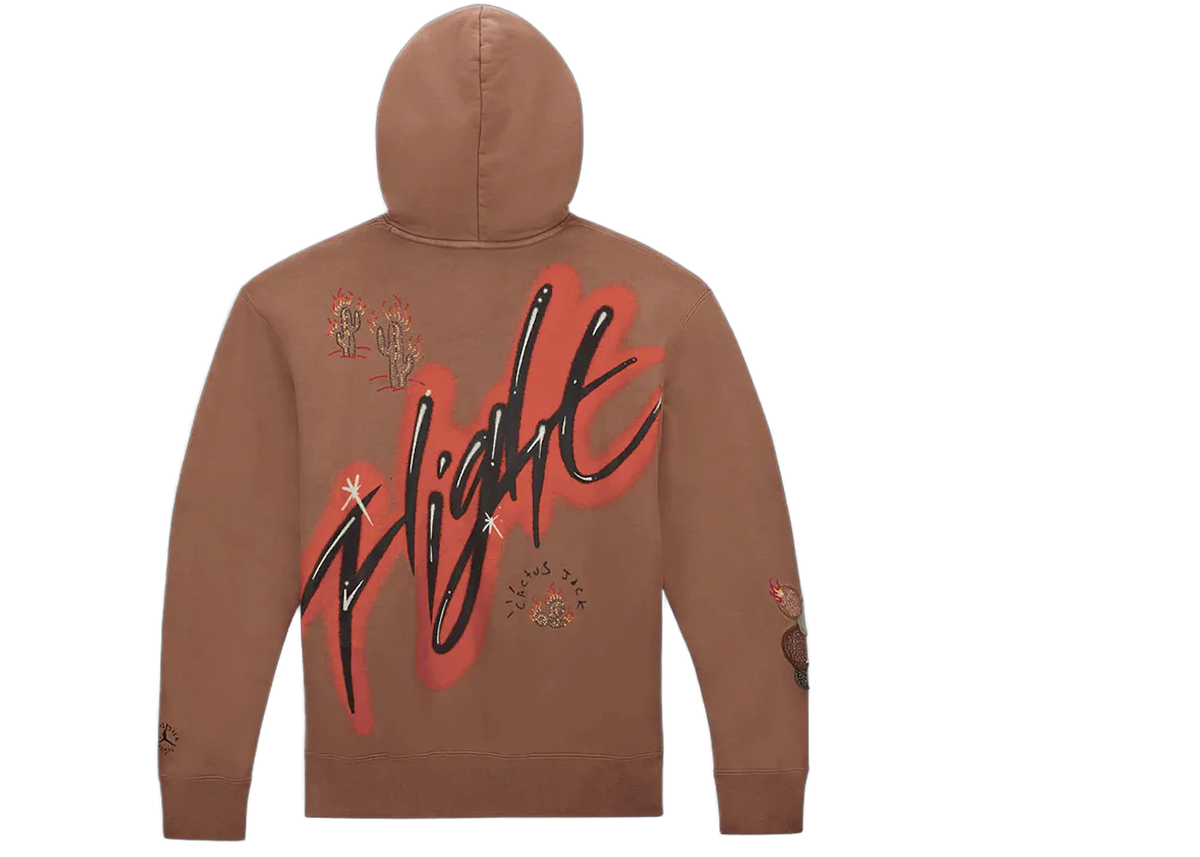 Travis Scott x Air Jordan Flight Graphic Hoodie Archaeo Brown