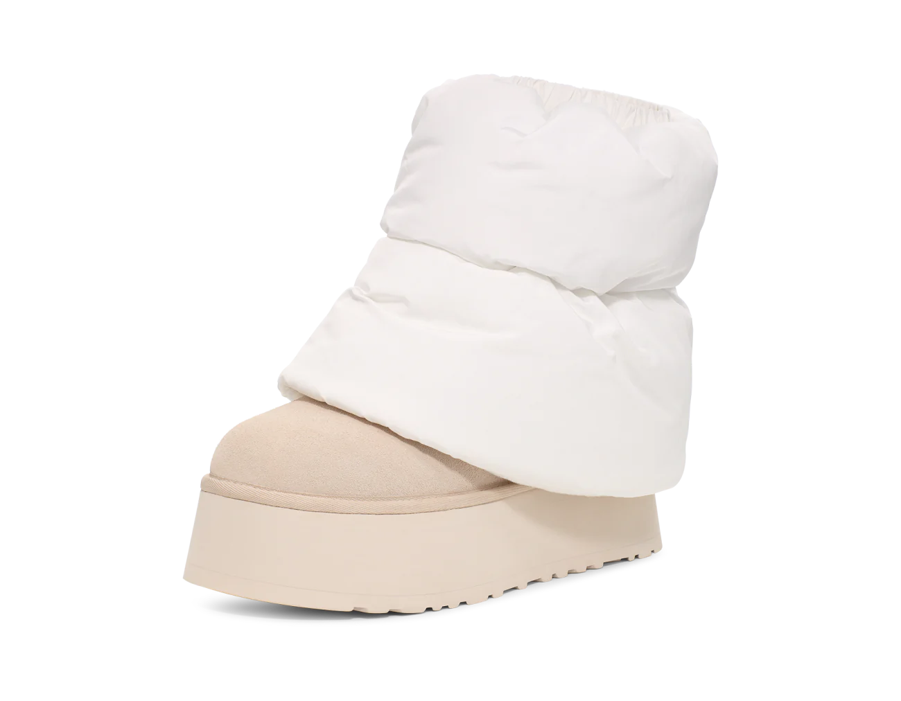 UGG Classic Mini Dipper Puffer Boot White Ceramic, White/Ceramic (1158275-WCRM)