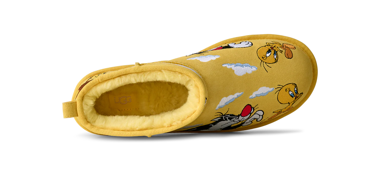 UGG Classic Ultra Mini Boot Palace x Looney Tunes Yellow