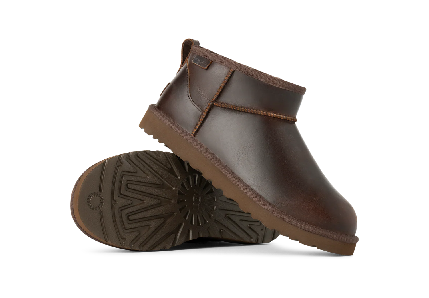 UGG Classic Ultra Mini LTHR Regen Boot Ironwood, Ironwood (1158191-IWD)