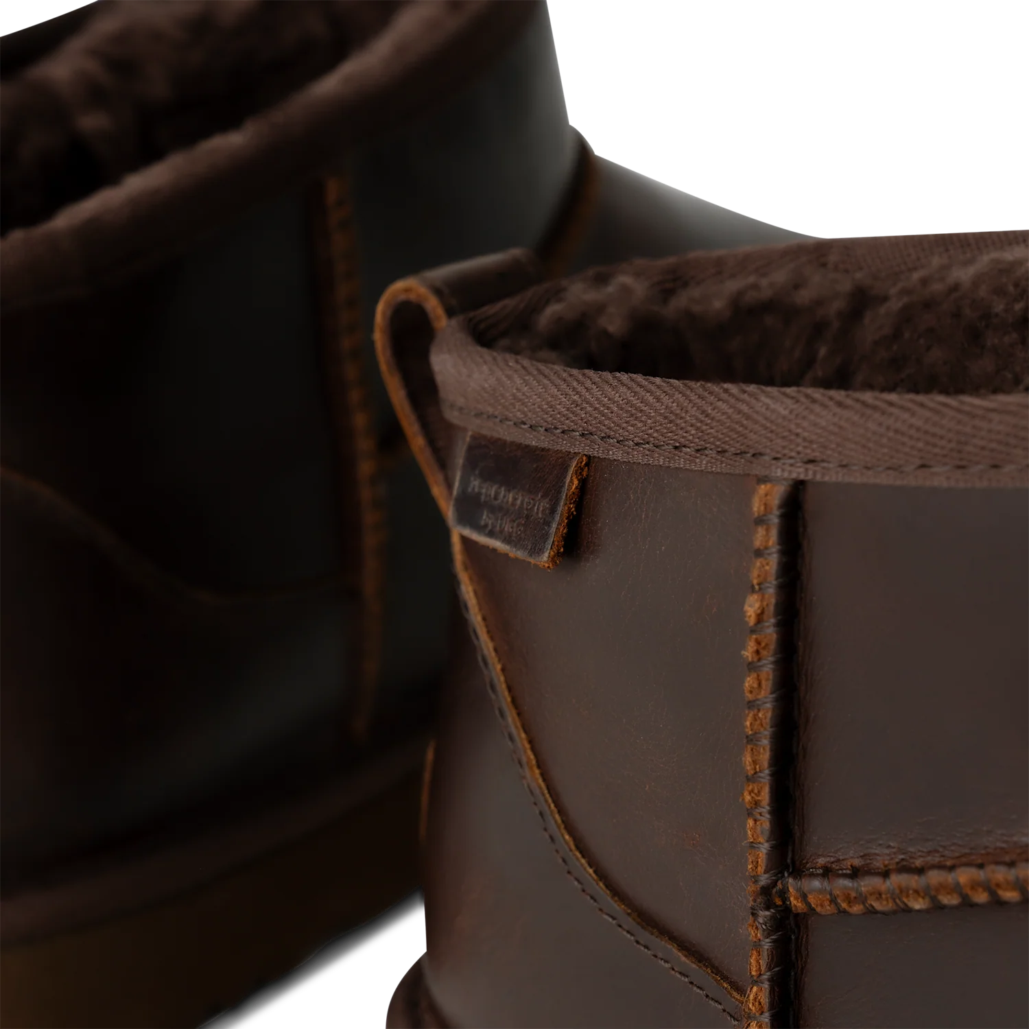 UGG Classic Ultra Mini LTHR Regen Boot Ironwood, Ironwood (1158191-IWD)