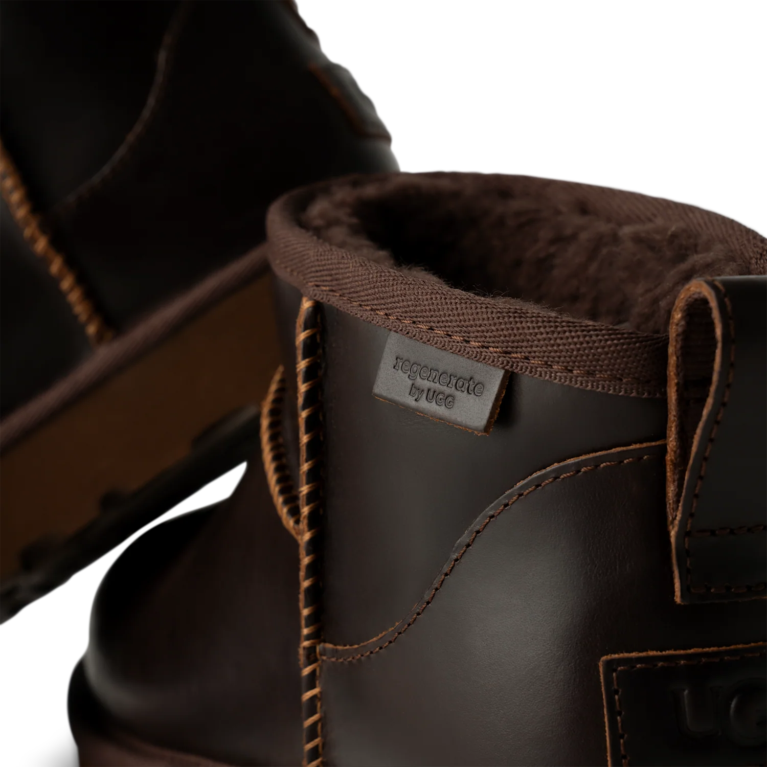 UGG Classic Ultra Mini LTHR Regen Boot Ironwood, Ironwood (1163490-IWD)