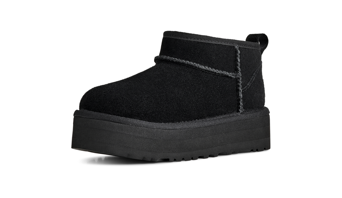 UGG Classic Ultra Mini Platform Boot Black (Kids)