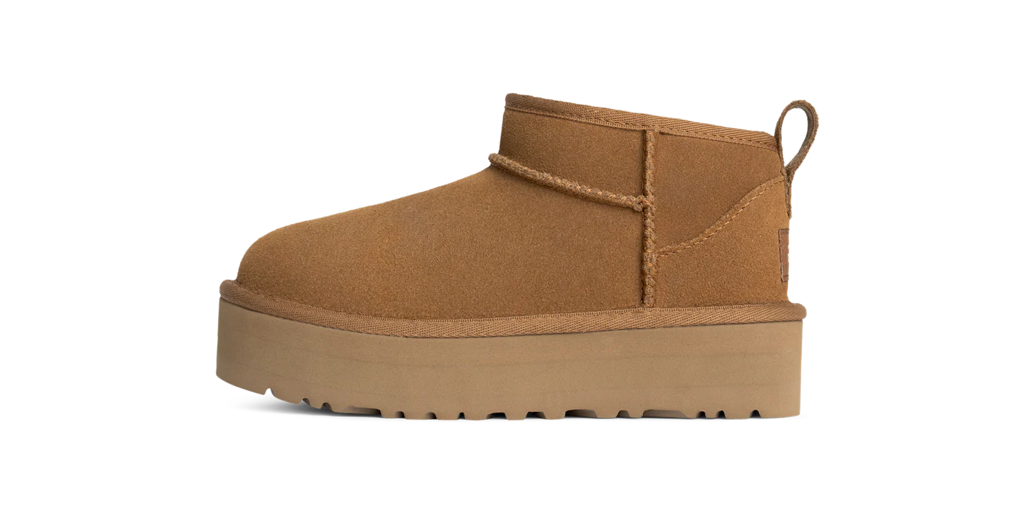UGG Classic Ultra Mini Platform Boot Chestnut (Kids), Chestnut (1157791K-CHE)
