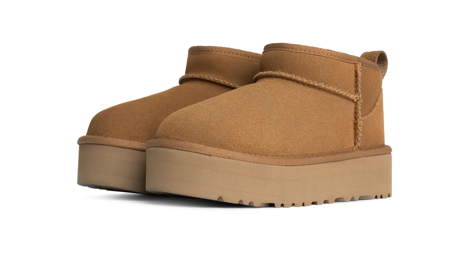 UGG Classic Ultra Mini Platform Boot Chestnut (Kids), Chestnut (1157791K-CHE)