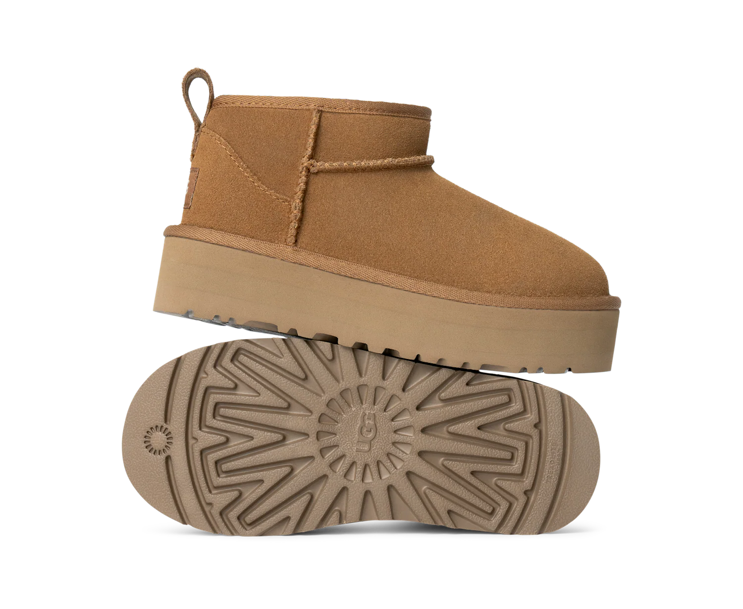 UGG Classic Ultra Mini Platform Boot Chestnut (Kids), Chestnut (1157791K-CHE)