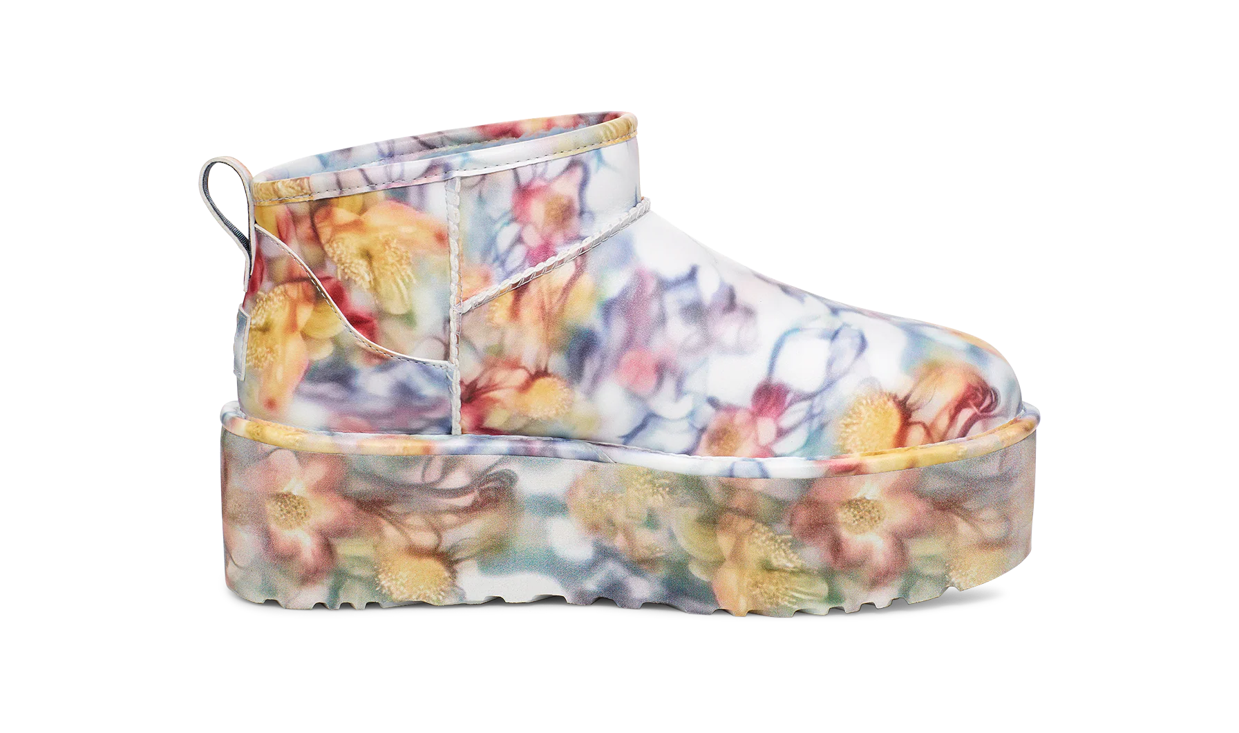 UGG Classic Ultra Mini Platform Boot Collina Strada Light Blue Floral, Light Blue/Floral (1170171-LLF)