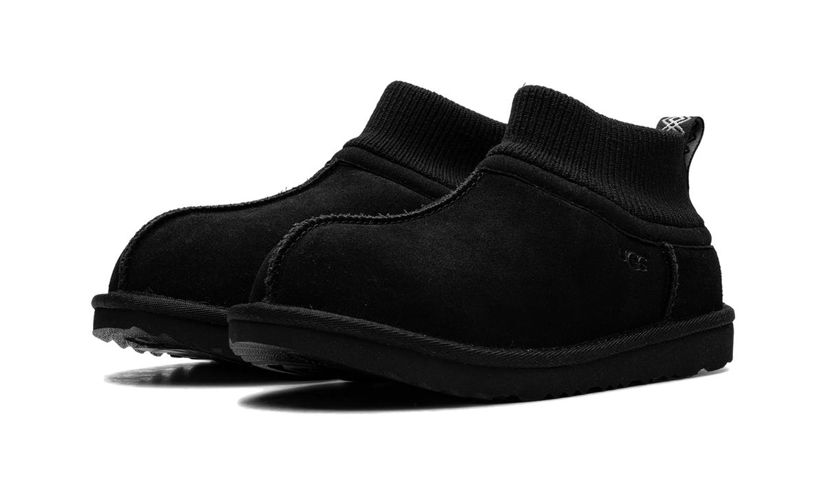 UGG Classic Ultra Stretch Cuff Slipper Black (Kids)