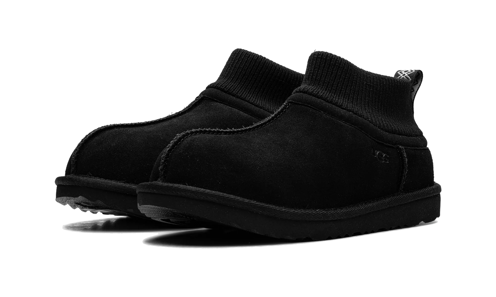 UGG Classic Ultra Stretch Cuff Slipper Black (Kids)