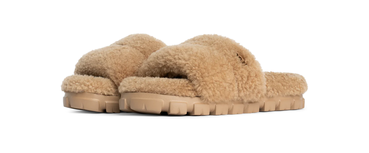 UGG Cozetta Curly Slide Chestnut