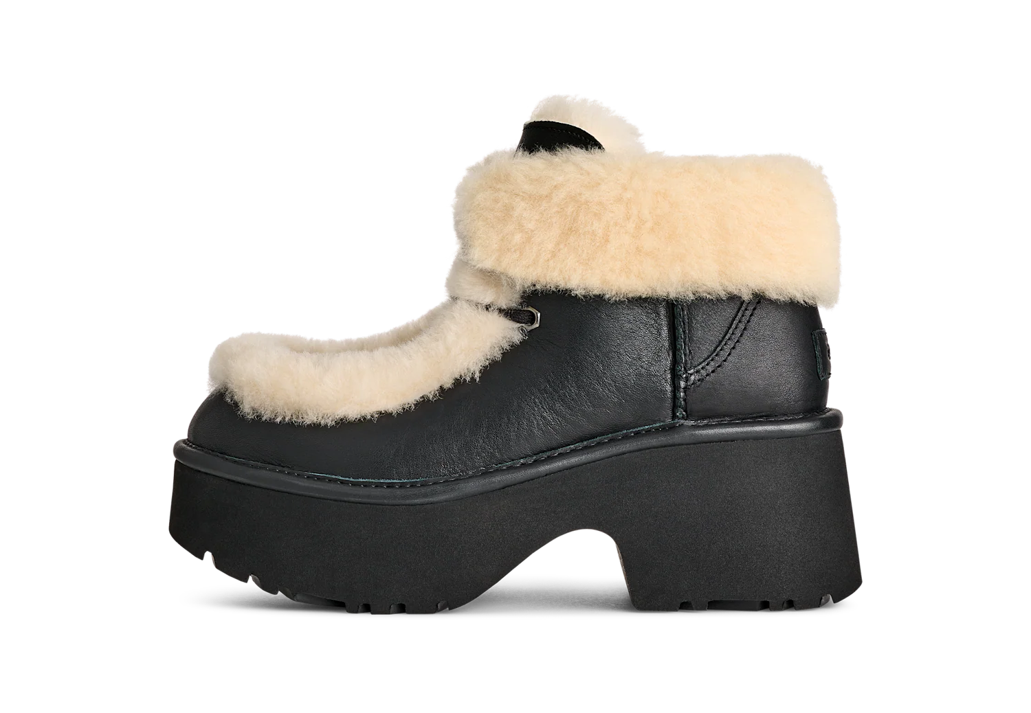 UGG Esmee Leather Lace Up Boot Black, Black (1176110-BLK)