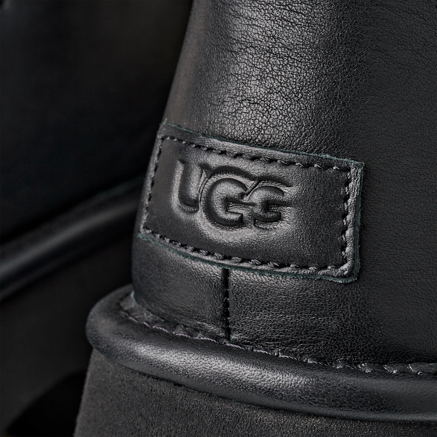 UGG Esmee Leather Lace Up Boot Black, Black (1176110-BLK)