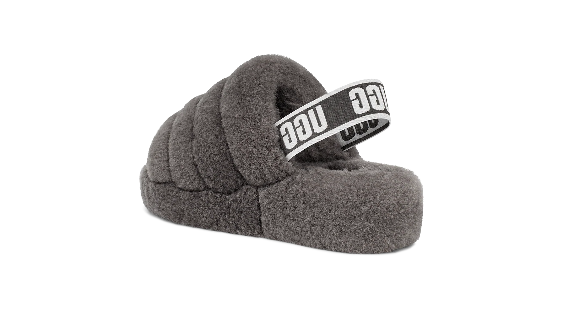 UGG Fluff Yeah Slide Charcoal, Charcoal (1095119-CHRC)