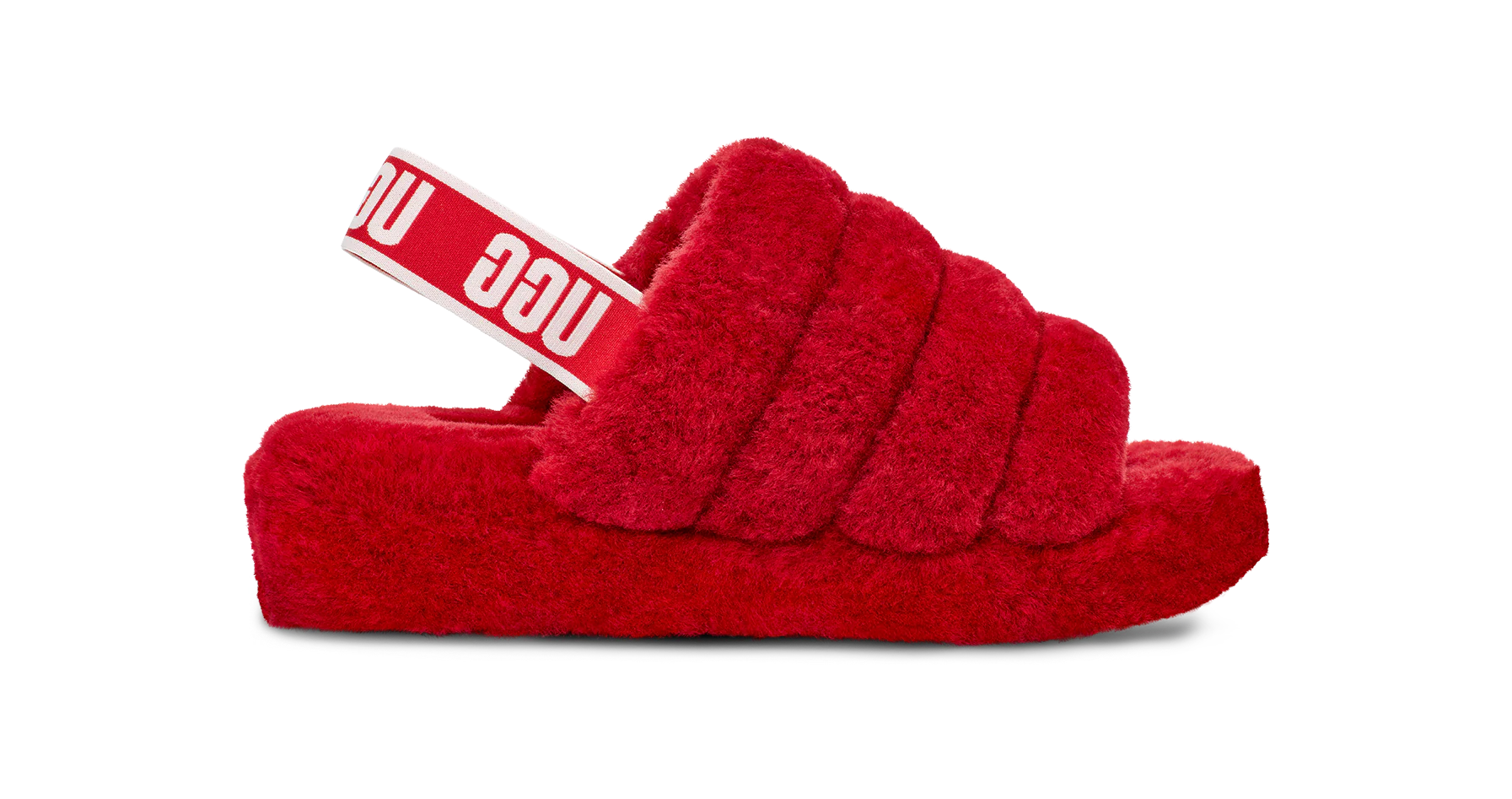 UGG Fluff Yeah Slide Ribbon Red, Ribbon Red (1095119-RBRD)