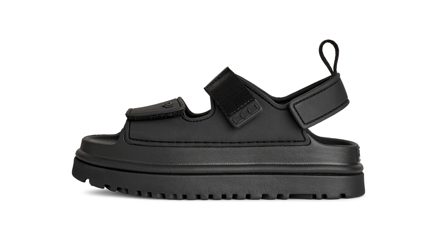 UGG GoldenGlow Sandal Black (Kids), Black (1152813K-BLK)