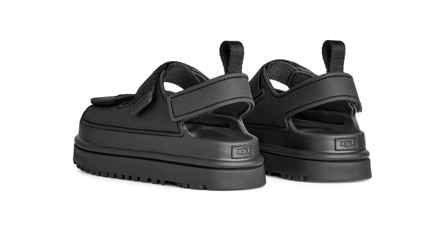 UGG GoldenGlow Sandal Black (Kids), Black (1152813K-BLK)
