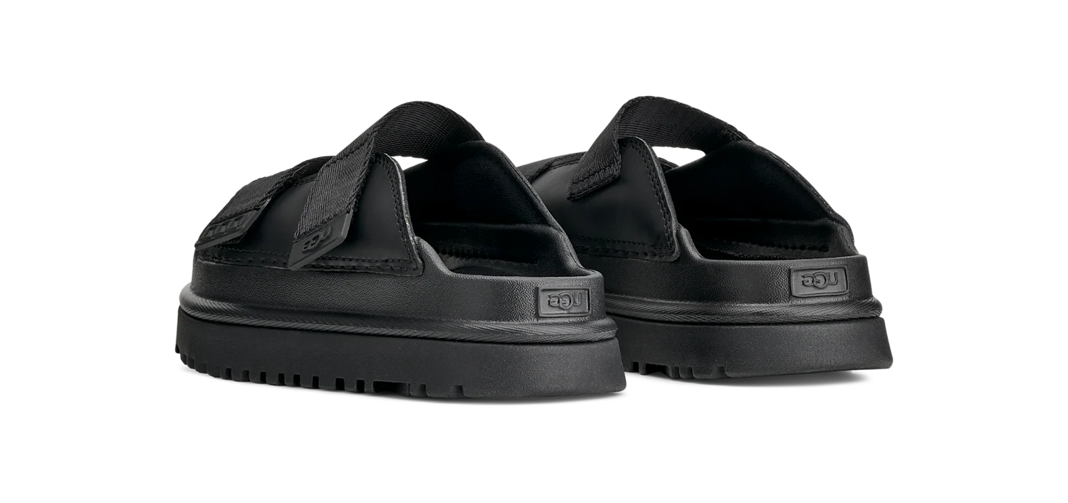 UGG GoldenGlow Slide Black (Kids), Black (1166513K-BLK)