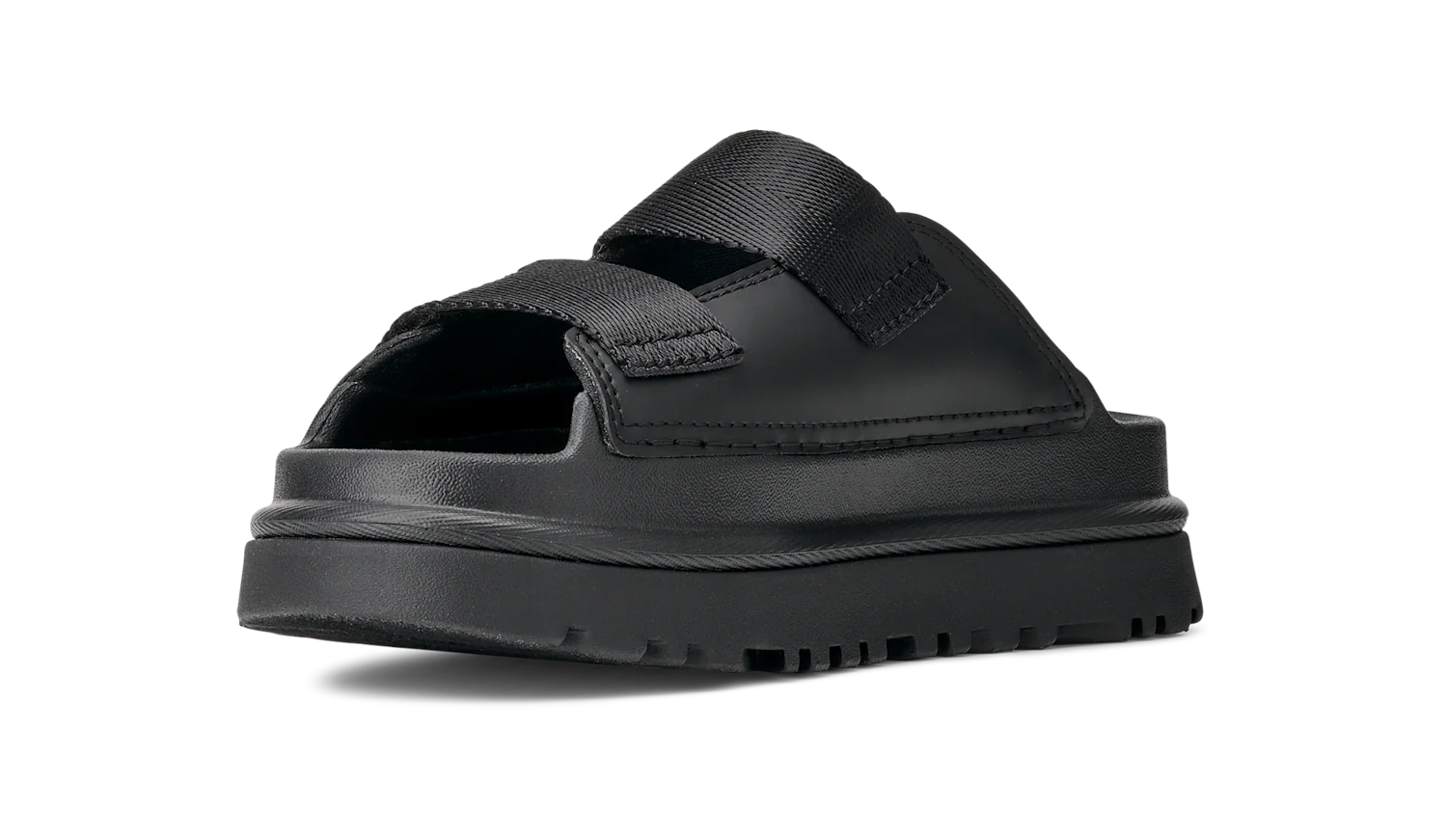 UGG GoldenGlow Slide Black (Kids), Black (1166513K-BLK)