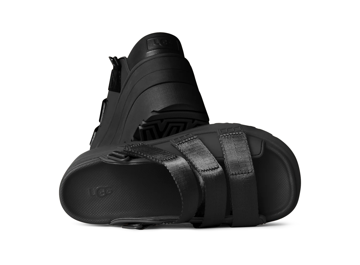 UGG GoldenRise Platform Sandals Black, Black (1167431-BLK)