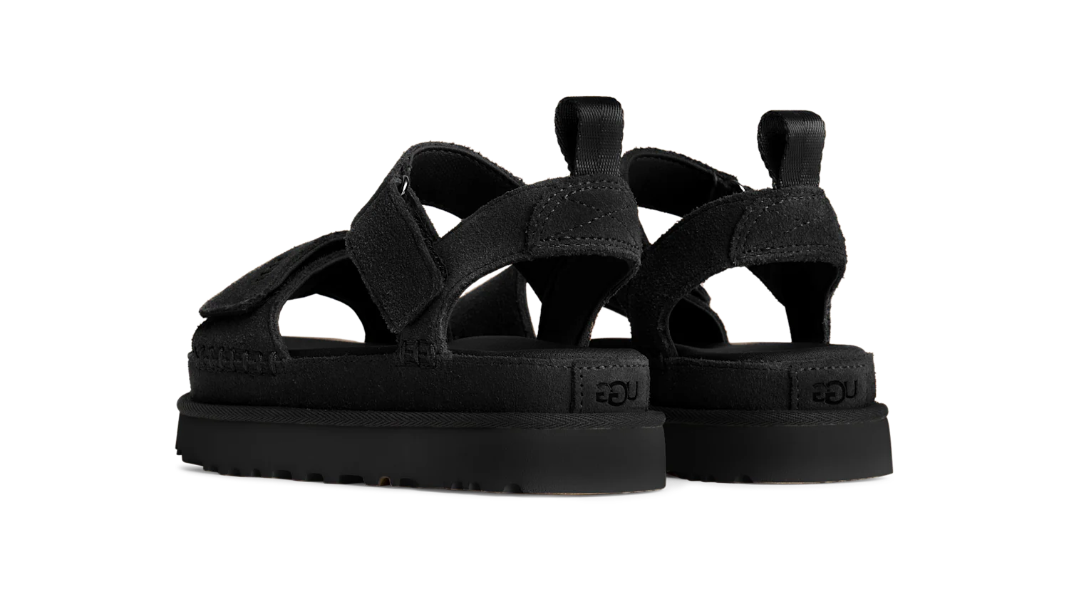 UGG Goldenstar Platform Sandal Black, Black (1136783-BLK)