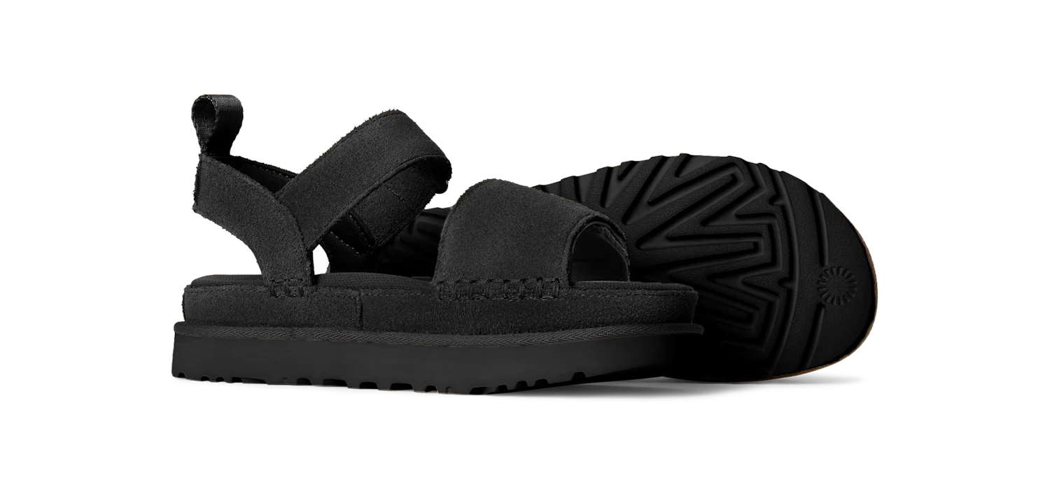 UGG Goldenstar Platform Sandal Black, Black (1136783-BLK)