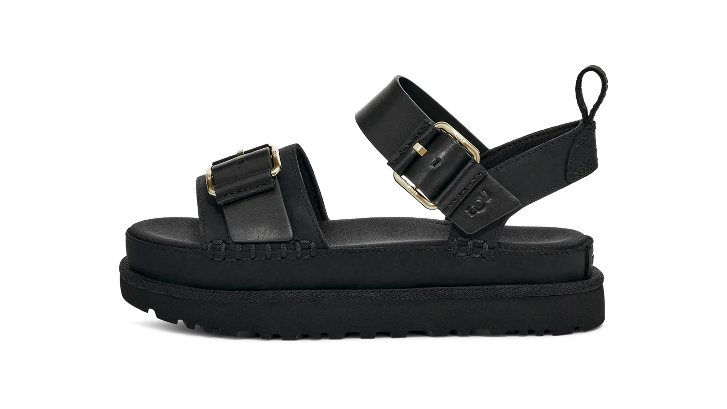 UGG Goldenstar Villa Sandal Black, Black (1167392-BLK)