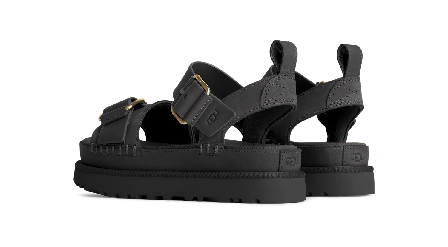 UGG Goldenstar Villa Sandal Black, Black (1167392-BLK)