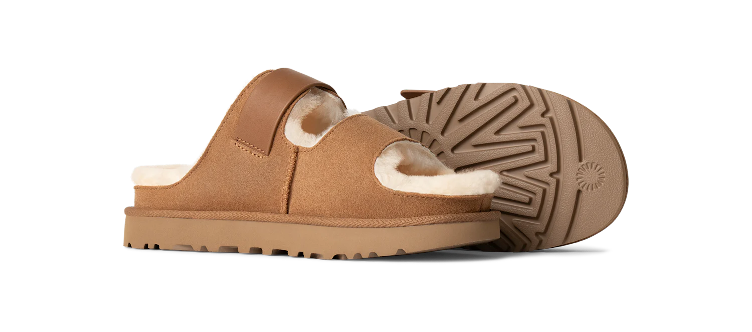 UGG Greenport Strap Slide Chestnut
